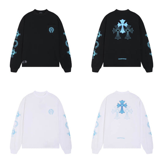 CHROME-HEARTS Men's Long-Sleeve T-shirt Sweatshirt K8018