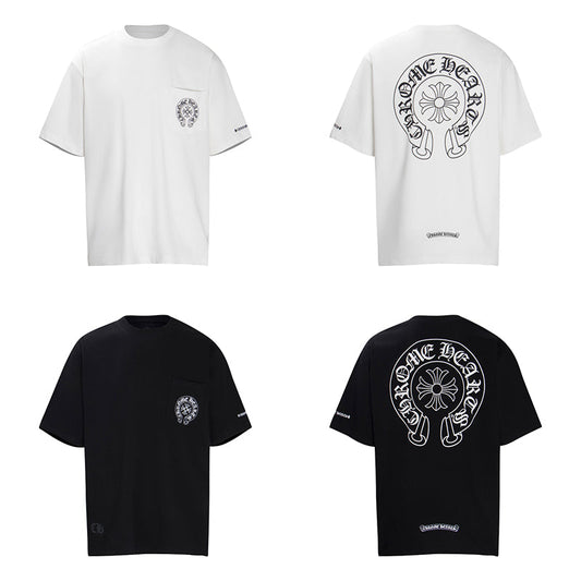CHROME-HEARTS HorseShoe Logo Pocket T-Shirt K6013