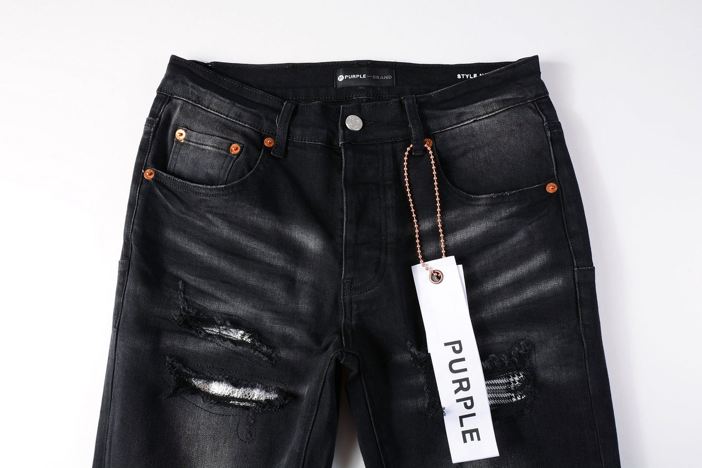 Luxury brand men's streetwear jeans 9001